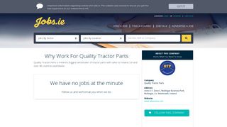 Quality Tractor Parts is hiring. Apply now. - Jobs.ie