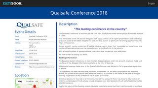 Qualsafe Conference 2018 - EazyBook