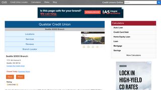 Qualstar Credit Union - Seattle, WA at 1731 4th Avenue S