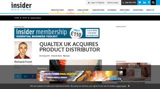 Qualtex UK acquires product distributor | Insider Media Ltd