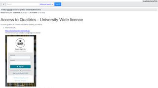 Access to Qualtrics - University Wide licence