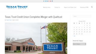 Texas Trust Credit Union Completes Merger with Qualtrust