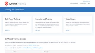 Training and Certification | Qualys, Inc.