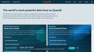 Quandl: Financial, Economic and Alternative Data