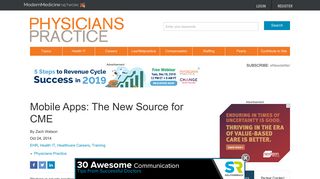 Mobile Apps: The New Source for CME | Physicians Practice