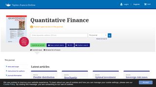Quantitative Finance: Vol 19, No 2 - Taylor & Francis Online