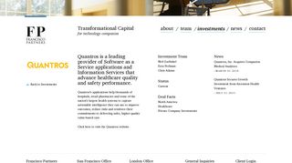 Francisco Partners - Investments - Quantros