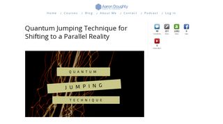 Quantum Jumping Technique for Shifting to a Parallel Reality ...