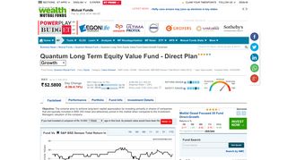 Quantum Long Term Equity Value Fund - Direct Plan NAV: Quantum ...