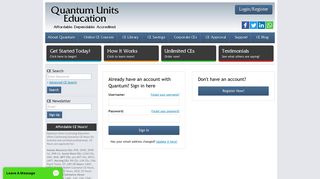 My Account - Quantum Units Education