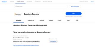 Quantum Sponsor Careers and Employment | Indeed.com