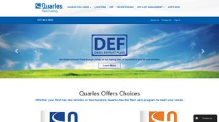 Quarles Fleet Management & Tracking Solutions | Fleet Fueling | Fuel ...