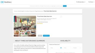Three Sisters Bake Quarriers - Book restaurants online with ResDiary