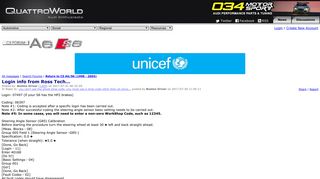 quattroworld.com Forums: Login info from Ross Tech...