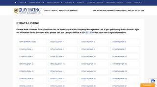 Strata Login - Quay Pacific Property Management Ltd.