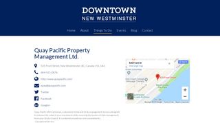Quay Pacific Property Management Ltd. | Downtown New Westminster ...