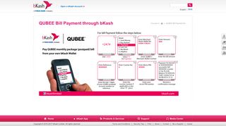 QUBEE Bill Payment through bKash | bKash