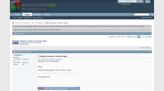 Qubee modem's admin login - BanglaGamer