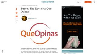 Survey Site Reviews: Que Opinas | ToughNickel