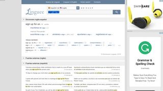 sign up for - Traducción al español – Linguee