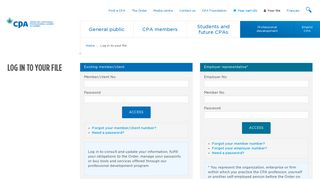 Log in | Quebec CPA Order | Chartered Professional Accountants