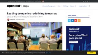 Leading companies redefining tomorrow - OpenText Blogs
