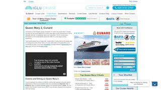 Book Queen Mary 2 | Cunard Cruises | Iglu Cruise