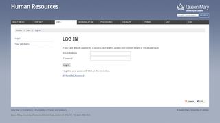 Log in - Queen Mary, University of London, Queen Mary, University of ...