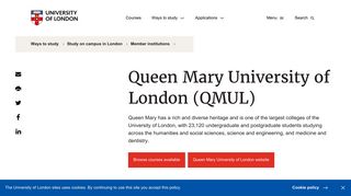 Queen Mary University of London (QMUL) | University of London