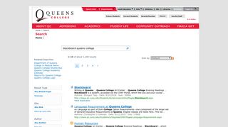 Search Center : blackboard queens college