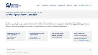 Portal-Login / Citizen CUNY Help – The City University of New York