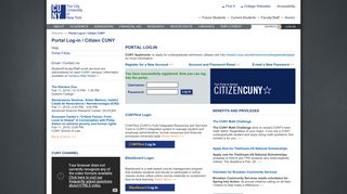 Portal Log-in/Citizen CUNY