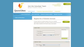 Join the Volunteer Team | Volunteer Sign-up - Queens Library