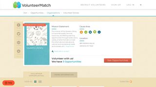 Queens Library Volunteer Opportunities - VolunteerMatch