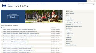 MyQueens - Home - Queens University of Charlotte
