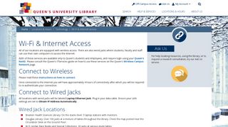 Wi-Fi & Internet Access | Queen's University Library