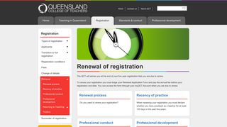 Five-Year Renewal Teacher Registration - Renewal Form | QCT