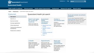 Queensland Health job search | Queensland Health