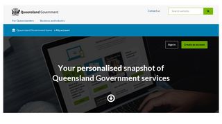 Queensland Government - My account