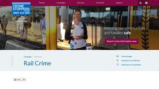 Rail Crime | Crime Stoppers Queensland