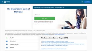 The Queenstown Bank of Maryland: Login, Bill Pay, Customer Service ...