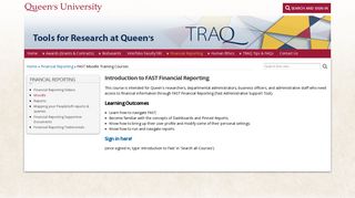 FAST Moodle Training Courses - Queen's University