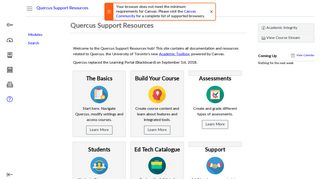Quercus | Academic Technology Information & Portal Help