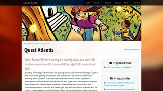 Quest Atlantis - Sasha Barab