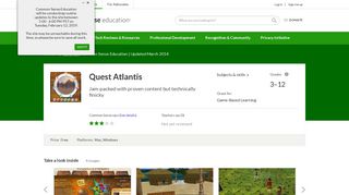 Quest Atlantis Review for Teachers | Common Sense Education