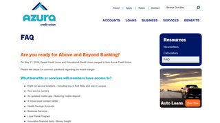 Azura Credit Union - FAQ