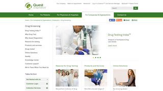 Drug Testing Provider for Employers | Quest Diagnostics : Drug ...