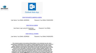 Quest Global Outlook Web Access