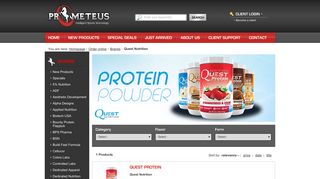Quest Nutrition distributor - Order Quest protein bars | Prometeus