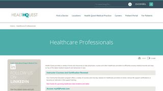 Health Quest | Health Quest Physician Portal